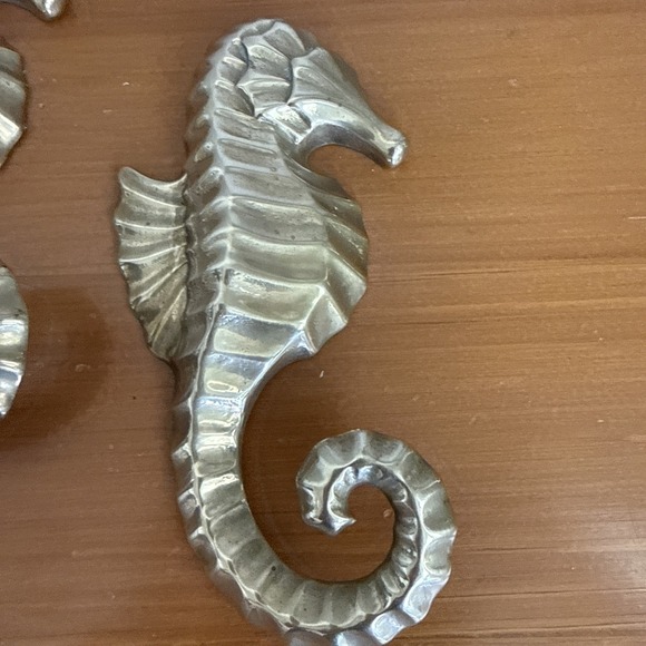 3 Vtg Brass Seahorse Wall Hook Hangers Nautical Coastal Decor Beach House - Picture 2 of 10